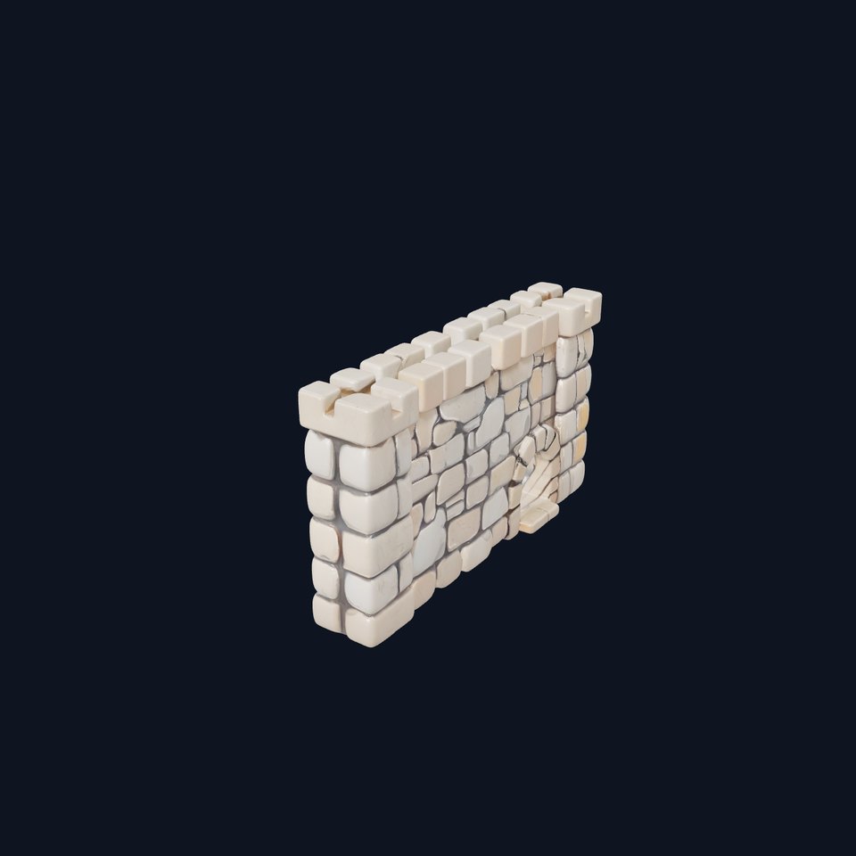 Medieval Stone Wall model pack